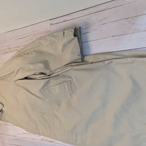 London Fog Beige Trench Coat Shell Coat Size 44L - see description - Picture 12 of 14